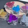 Polvo de espejo mágico láser transfronterizo polvo para uñas polvo para uñas resistente al derretimiento polvo dorado y plateado navideño polvo colorido suministro de joyería para uñas