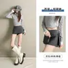 Falda corta de traje retro americano de cintura baja para Otoño 2026 transfronterizo, Pantalones de falda elegantes de línea A para Otoño-Invierno nuevos por Yichun