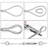 Kit de tensor de tornillo para cesta de flores de acero inoxidable 304, dedal, hebilla de ojo, tornillo, manguito de aluminio, suspensión para iluminación de jardín exterior