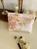 Bolsa de Cosméticos con Flores Transfronteriza Gran Capacidad Portátil Bolsa de Almacenamiento para Productos de Cuidado de la Piel Neceser de Viaje Bolso de Mano de Viaje