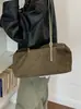 Nova bolsa de ombro estilo retrô casual de grande capacidade da Yaozi, bolsa tote estilo coreano, versátil e simples para o trabalho, bolsa de ombro da moda