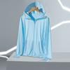 Jiao un mismo tipo de ropa de protección solar verano hielo seda sensación fresca protección UV amantes UPF50 piel ropa abrigo ligero