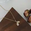 2025 Nova Corrente de Clavícula Elegante com Zircônia Micro-Pavimentada Design de Nicho Feminino Colar Cauda de Peixe Colar Versátil Exquisito