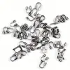Tubo de posicionamiento de cierre de metal multicolor galvanizado transfronterizo, tubo en forma de U, cuenta abierta, accesorios para joyería de collar y pulsera hechos a mano para DIY