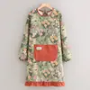 Delantal de Cocina para el Hogar Fresco y Sencillo Ropa Transpirable Resistente a las Manchas Nueva Ropa Exterior Bata Ropa Protectora Overol de Lona para Adultos