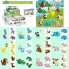 Compatível com Blocos de Construção de Partículas Pequenas Montados Lego Série 12 Signos Animais de Insetos 12 em 1 Brinquedos para Meninos e Meninas