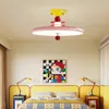 Quarto Colorido em Estilo Meio do Século Lâmpada de Teto Criativa Retrô Francês Quarto Principal Sala de Estudo Lâmpada Lâmpada Espectro Completo Proteção para os Olhos