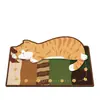 Alfombra de Piso para Baño de Dibujos Animados Dopamina 2026 Nuevo Estilo Americano Entrada de Baño Alfombrilla Absorbente para Pies Inodoro Alfombrilla Antideslizante