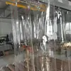 Cortina Divisória de Vidro Macio de PVC Transparente à Prova de Poeira para Varanda e Sala de Estar, Cortina de Couro Macio Deslizante com Isolamento Térmico e Frio para Lavagem de Carro
