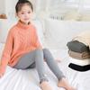 Leggings de renda das meninas primavera e outono crianças estilo ocidental exterior vestir apertado vertical coroa cropped calças de algodão leggings infantis
