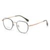 98503 Ultra Light Pure Titanium Óculos Quadro 52 Octógono Polígono Feminino Temperamento Artístico Masculino Estilo Coreano Casual Estudante Moda
