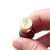 Selo de lacre de fogo diâmetro 1,5 cm mini selo latão original grão de cera de lacre de fogo selo de gravação atacado personalizado