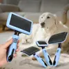 Escova de Cabelo Especialmente projetada para animais de estimação: gatos, cães. Ideal para desembaraçar, alisar e cuidar de pelos volumosos.
