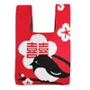 Bolso Tejido de Nuevo Estilo Tendencia Nacional, Bolso de Mano Rojo para Año Nuevo, Bolsa de Regalo, Bolso Tote Pequeño Festivo para Regalo, Bolso de Mano