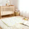Colchón Impermeable para Cuna de Bebé TPU Capa Impermeable Engrosada Algodón de Sarga de Tres Capas Esterilla para Bebé Esterilla Impermeable Barrera contra la Orina para Bebé