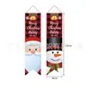 Decorações de Natal Populares Transfronteiriças Bandeiras Irregulares Penduradas Versos de Ano Novo Papai Noel Boneco de Neve Pendurado na Porta Armário de Parede Enfeites para Pendurar na Janela