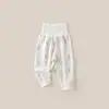 Calça Térmica de Cintura Alta Cor Gengibre Quente para Bebê Outono Inverno Calça Térmica de Cintura Alta Infantil Classe A Calça Térmica Respirável