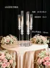 Adereços de Casamento Castiçal de Acrílico Cristal Transparente Enfeites de Mesa Principal de Casamento Marcadores de Corredor de Acrílico Decoração de Casamento