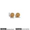Cuentas vintage de acero inoxidable con agujero pasante, cuentas espaciadoras con forma de girasol, cara y corazón, accesorios para pulseras y collares DIY hechos a mano