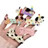 Sombrero Perrito Pasador Ins Chica Lindo Cereza Pinza de Pato Lunares Estrella Pasador Acrílico Pinza Lateral Accesorios para el Cabello