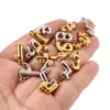Horno de Vacío de Acero Inoxidable Colgante Digital Chapado en Oro DIY Collar Pulsera Acero de Titanio Colgante Pequeño Accesorios de Joyería