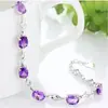 Venta caliente pulsera suave de amor puro moda creativa pulsera de amatista estilo coreano europeo y americano pulsera de diamante púrpura collar joyería