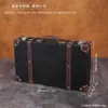 Maleta vintage de couro PU com estrutura de madeira, um conjunto de caixas de armazenamento, usada para vitrines de lojas, adereços de fotografia e fins decorativos