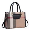 Bolso de mujer 2024 Nuevo Bolso bandolera portátil a cuadros Bolso de viaje de gran capacidad Bolso tote de alta calidad