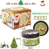 Vela Perfumada Navideña Nueva Transfronteriza Regalo Festivo Decoración de Fiesta Vegana Cera de Soja Fragancia Caja de Regalo Set