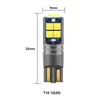 Yizhong Luz Indicadora de Ancho LED para Coche T10 3030 10Diodos Voltaje Amplio Alta Luminosidad Bombilla Pequeña Luz de Lectura Luz de Matrícula