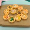 Juguetes de Comida Simulada Bollo al Vapor Bola de Arroz Resina Pequeños Accesorios Materiales DIY Hechos a Mano Materiales de Decoración Pegamento Crema