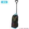Coletor de Bolas de Tênis e Pickleball Sem Dobrar com Haste Telescópica, Bolsa de Rede com Rolo e Função de Pressionar para Baixo - Ferramenta Multifuncional para Coleta de Bolas