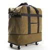 Bolsa de equipaje de lona gran capacidad 158 bolsa de aerolínea bolsa de viaje para mudanza con ruedas bolsa de equipaje de arrastre trasero doble uso