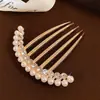 Pasador de Peine Inverso de Perlas para Mujer 2025 Nuevo Elegante Artefacto para el Cabello Pasador de Cabello Peine de Cabello Elegante Pasador Tocado