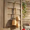 Popular Colgante de Campana de Navidad para Jardín Exterior, Campana de Vaca Metálica Vintage, Decoración de Campana Desgastada
