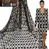 Jiaxin Textile Primavera y Verano Nuevo Tejido Soluble en Agua Lentejuela Tela 7m Bordado de Ciruela con Perlas Tela para Vestido de Mujer