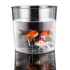 Lixeira para Sala de Estar, Uso Doméstico, Luxo Leve, Transparente, para Banheiro, Vaso Sanitário, Cozinha, Mesa, Escritório, Porta-Lixo, Cesto de Armazenamento para Quarto