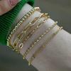 Joias Transfronteiriças Europeias e Americanas Corrente de Osso de Cobra Hip-hop Conjunto de Pulseiras Populares Pulseira de Corrente de Fivela de Metal Vintage para Mulheres