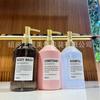 Botella Francesa de Fragancia Hombro Caído 500ml Gran Capacidad Polvo de Niña Transparente Hotel de Lujo Salón de Belleza Botella de Repuesto para Loción