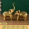 Al por mayor de fabricante adornos de elefante de latón, pareja auspiciosa y de buenos augurios de símbolos de riqueza, elefantes absorbentes de agua para decoración del hogar