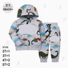 Nova Roupa Infantil de Outono Moletom Material Roupa para Bebês e Crianças Pequenas Conjunto de Duas Peças Roupa Esportiva Casual [Fornecimento Transfronteiriço]