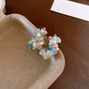 Pendientes de Perla Florales del Jardín de Monet, Estilo Palacio, Exquisitos Elegantes, Pendientes Personalizados Versátiles, Lujo Accesible y Pendientes de Alta Gama