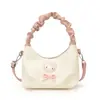 Bolso de mano de gato dulce y lindo estilo coreano, un bolso cruzado mini y único para madres e hijas, con un diseño plisado y una sensación moderna, ligera y lujosa.