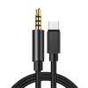 Cabo de áudio tipo-c tipo-c para fone de ouvido 3,5 mm placa de som microfone 4 cabo de áudio para live