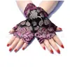 Luvas Pretas de Baile Gatsby para Mulheres Anos 1920 Luvas de Festa Únicas Luvas Combinando com Acessório de Cabeça para Vestido de Noiva