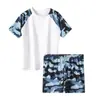Conjunto de Traje de Baño Tallas Extras para Niños, Dos Piezas, para Niños Mayores y de Mayor Tamaño, Conjunto de Traje de Baño de Secado Rápido