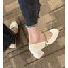 Zapatos Mary Jane para Mujer 2026 Nuevos Estilos Primavera y Verano, Adecuados para Combinar con Vestidos, Sandalias de Tacón Alto Grueso, Zapatos de Salón Versátiles Estilo Hada Francesa