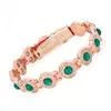 Pulsera Magnética Popular Transfronteriza Europea y Americana, Elegante Aleación de Trébol de Lujo Ligero Incrustada con Diamantes, Pulsera Magnética de Una Fila para Mujer