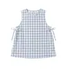 Conjunto de Verano 2026 para Niñas Nueva Moda Tendencia Top sin Mangas a Cuadros y Pantalones de Pierna Ancha para Niños Mayores