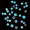 Pequenas Flores Redondas com Furo Médio em Madrepérola, Pedaços de Concha de Borboleta Branca, Pedaços de Concha Luminosa, Pedaços de Madrepérola, Materiais para Incrustação em Arte de Laca Feita à Mão